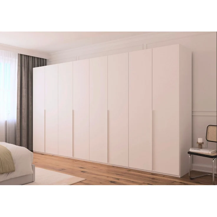 LeGer Home by Lena Gercke Kleiderschrank Schrank Garderobe Ankleide Schlafzimmer Flur SERINA Eyecatcher (3 verschiedene Ausstattungen BASIC/CLASSIC/PREMIUM (inkl. SOFT-CLOSE) in 6 Breiten (101 - 401 cm) mit Front Glas oder Dekor MADE IN GERMANY – Bild 2