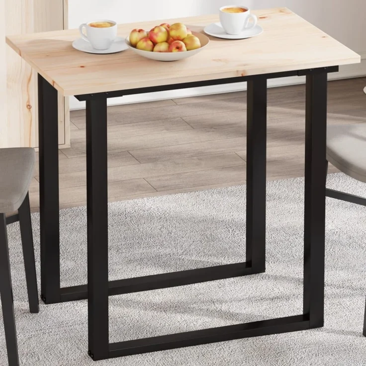 vidaXL Tischplatte 80x50x1,7 cm Rechteckig Massivholz Kiefer 847413 – Bild 1