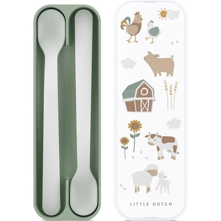 Mepal Little Farm Babylöffel - 2 Stück Grün – Bild 1
