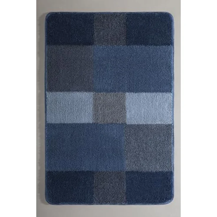 Kleine Wolke Badteppich Joana, 90x60x2 cm, blau – Bild 1