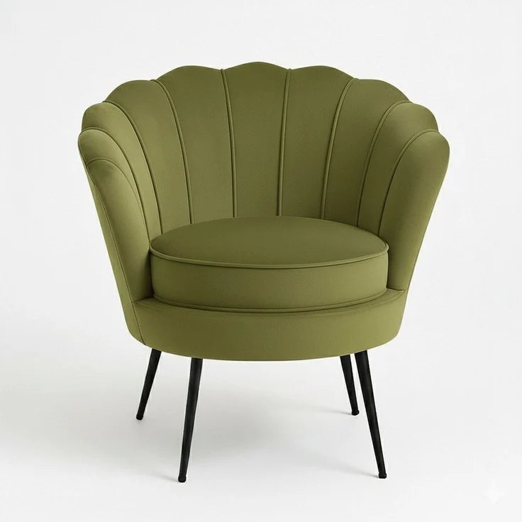 ebuy24 Relaxsessel Nice Sessel Velour grün. – Bild 2