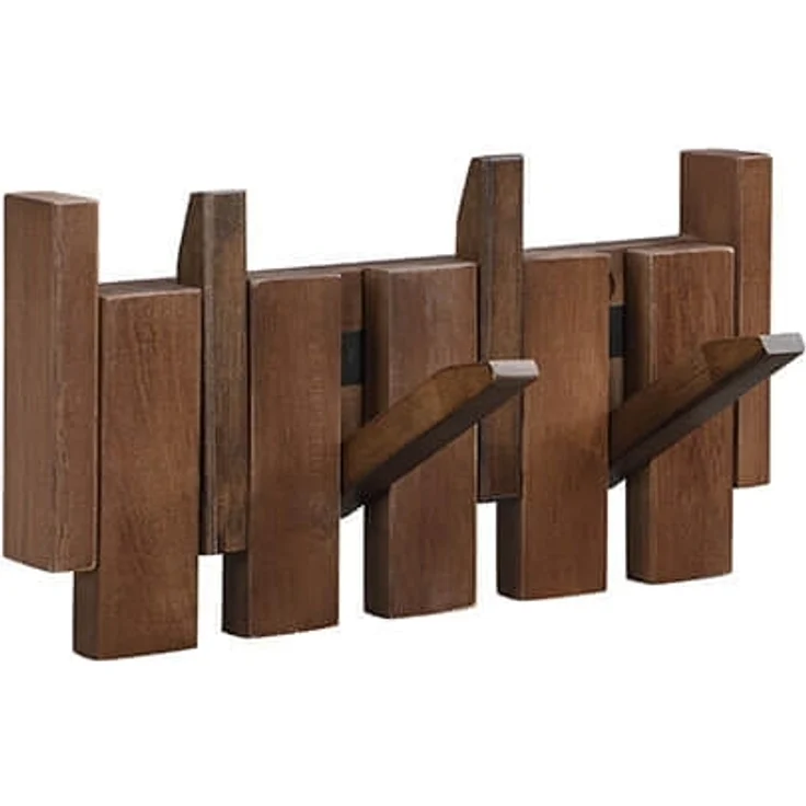 HOME DELUXE Garderobenleiste PORTE Nussbraun - 32 x 15 cm – Bild 4