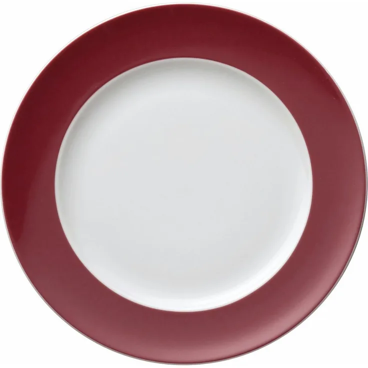 Thomas Sunny Day Frühstücksteller, Kuchenteller, Teller, Porzellan, Fuchsia / Rot, Spülmaschinenfest, 22 cm, 10222