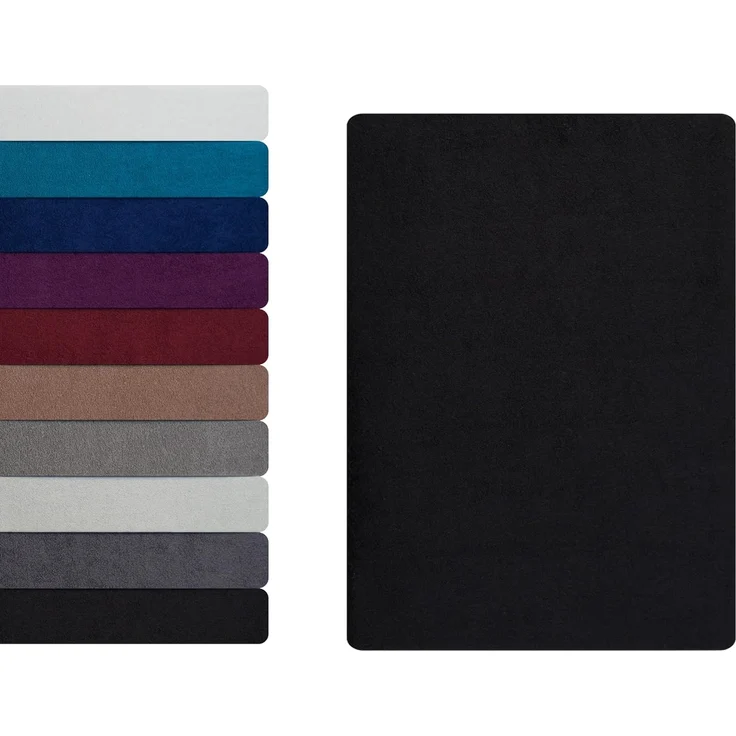 Hometex Premium Textiles Spannbettlaken aus Frottier Stoff bis 23 cm Steghöhe, Frottee, Gummizug: Rundumgummizug, Kuschelig warm und extra weich, ideal für die kalte Jahreszeit – Bild 1