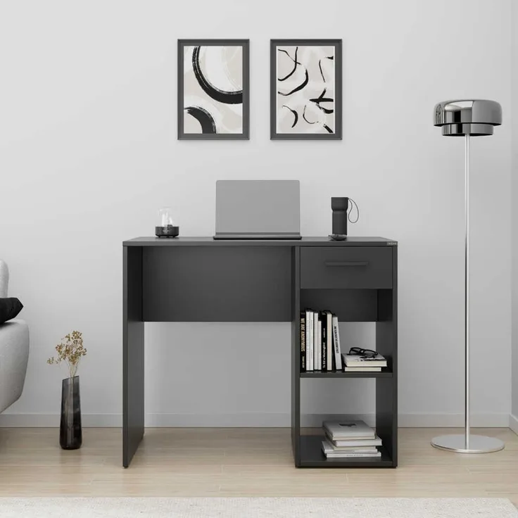 Skye Decor 'Cms-505-Aa-1' Schreibtisch, Anthrazit, 90 x 75 x 52 cm
