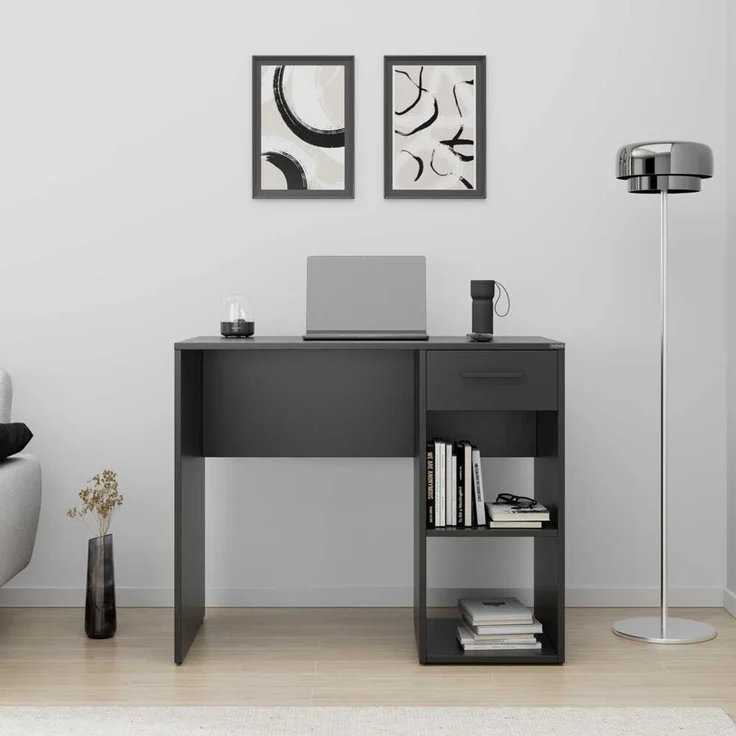 Skye Decor 'Cms-505-Aa-1' Schreibtisch, Anthrazit, 90 x 75 x 52 cm – Bild 1