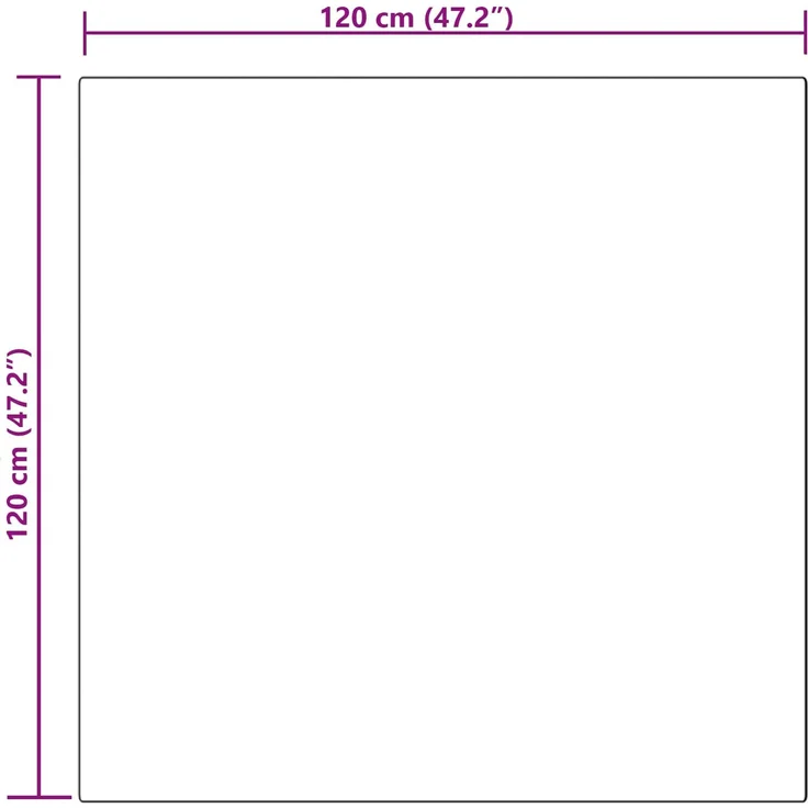 vidaXL Kunstschaffell Teppich Tafalla Beige 120 x 120 cm Polyester 42021487 – Bild 9