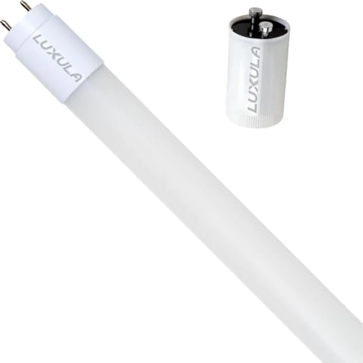 LUXULA LED Röhre 150cm - Kunststoff T8 G13 Sockel - 22W 2640lm - 6000K Kaltweiß - inkl. Starter-Brücke - Röhrenlampe Leuchstoffröhre Neonröhre – Bild 2