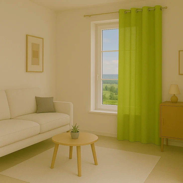 Bestlivings Blickdichte, Gardine mit Ösen, in vielen Größen und Farben Grün 140x245 cm – Bild 5