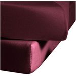 Fleuresse Mako-Jersey-Spannlaken Jenny C Farbe pflaume 4074