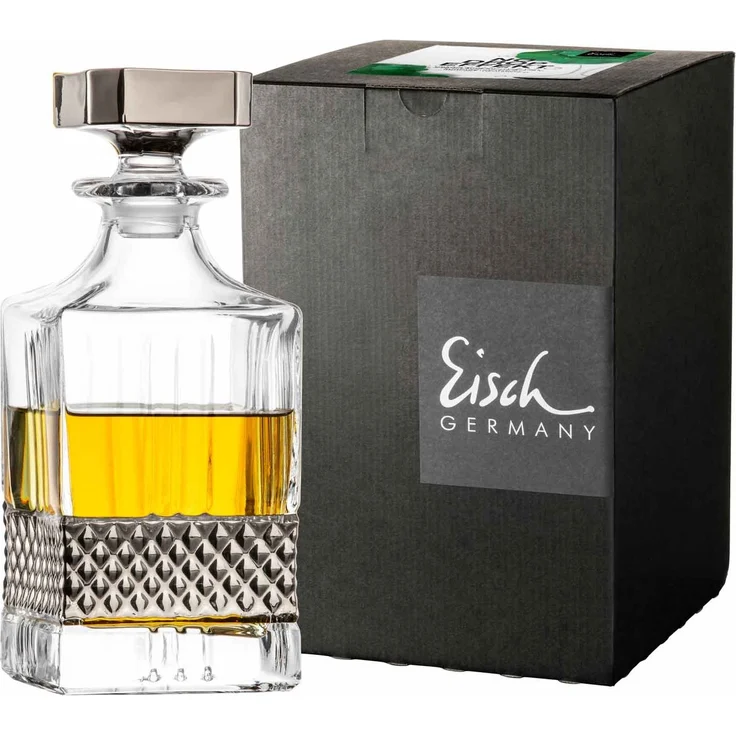 Eisch Glen Whiskykaraffe platin im Geschenkkarton – Bild 1