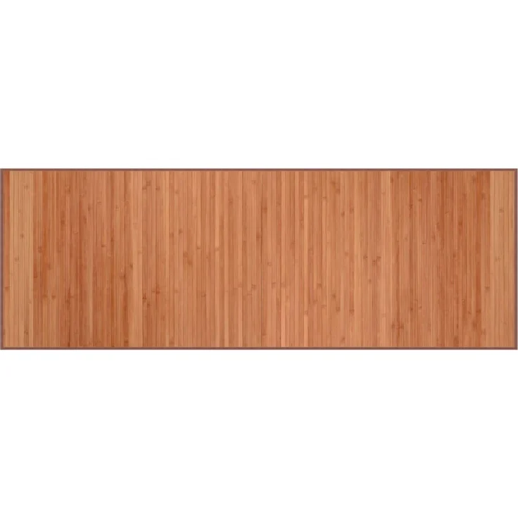 vidaXL Teppich Rechteckig Braun 70x200 cm Bambus 376872 – Bild 1