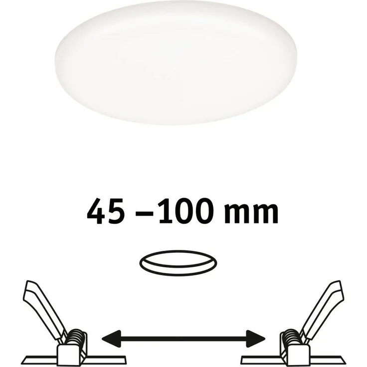 Paulmann No. 92391 LED Einbaupanel Veluna VariFit IP44 125mm 4.000K