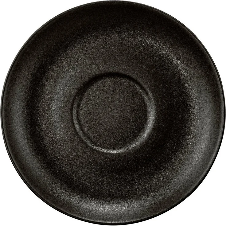 Seltmann Weiden Untertasse Liberty - Velvet Black, (1 St), Teeuntertasse 13 cm – Bild 1