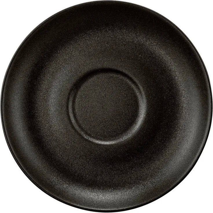 Seltmann Weiden Untertasse Liberty - Velvet Black, (1 St), Teeuntertasse 13 cm