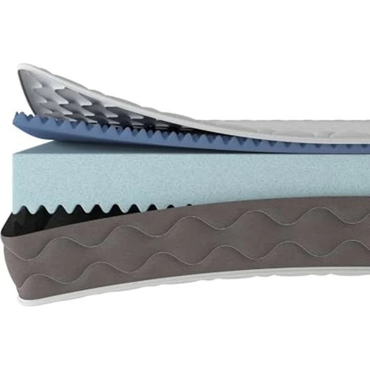 Talamo Italia - Amaltea-Doppelmatratze, Memory Foam-Matratze, ergonomische Matratze, milbenhemmende und hypoallergene Matratze, 100% Made in Italy, 140 x 190 x 21 cm – Bild 7