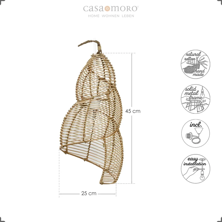 Rattan Lampe Mamuju – Bild 17