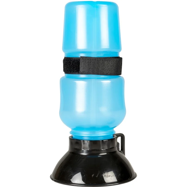 Duvo+ Wasserflasche Squeeze blau, 10,5 x 10,5 x 21,5 cm