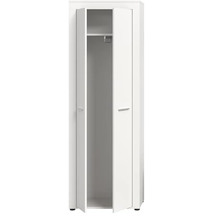 xonox. home Garderobe Jam X8BA9611 Garderobenschrank Schrank in Weiß Nb. ca. 64 x 191 x 35 cm – Bild 6