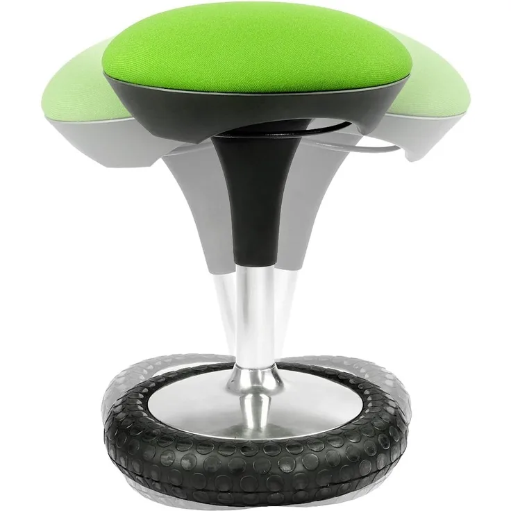 Topstar SI69G05 Sitness 20, ergonomischer Sitzhocker, Arbeitshocker, BürohockermitSchwingeffekt,Sitzhöhenverstellung,Bezugapfelgrün