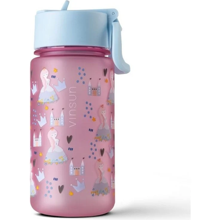 Vinsun Trinkflasche Tritan Flasche 500ml Kinder Wasserflasche mit Strohhalm auslaufsicher, BPA frei, bruchsicher, geruchs- & geschmacksneutral, geringes Gewicht – Bild 4