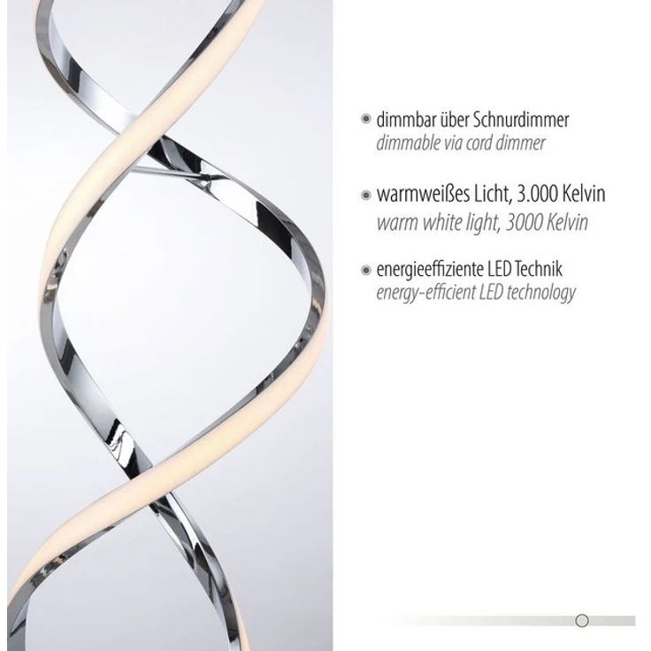 Paul Neuhaus Stehlampe KIRIBI, LED fest integriert, Warmweiß – Bild 4