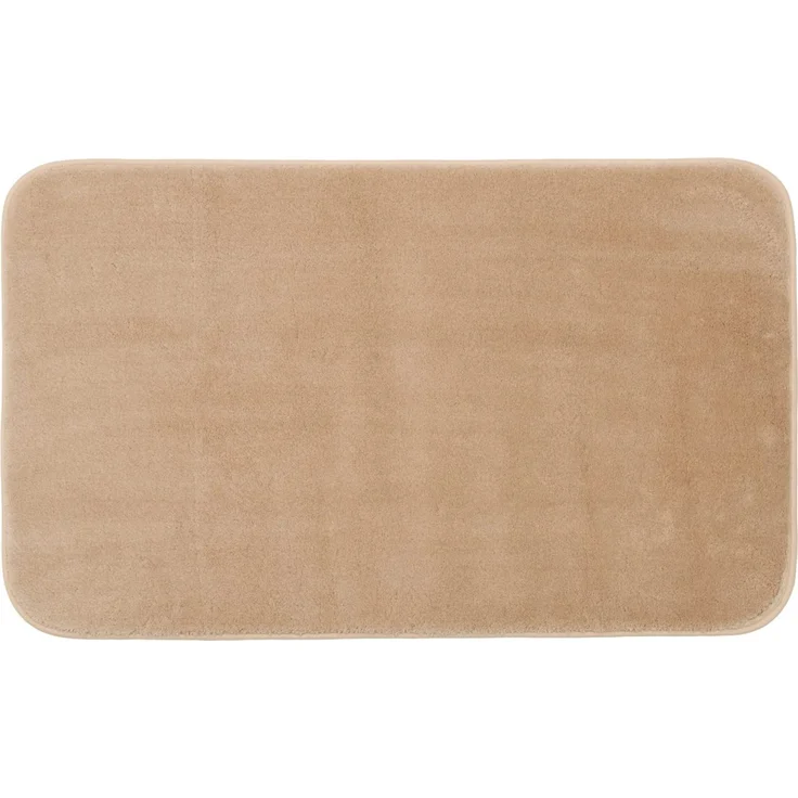 Gözze - Premium Rutschfester Badteppich, RIO, 100% Microfaser, 70x120 cm - Sand