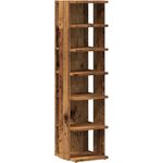 vidaXL Schuhschrank Altholz-Optik 28x27x102 cm Holzwerkstoff 856664