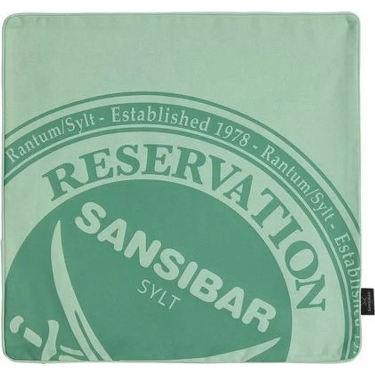 Sansibar Sylt Kissenbezug Kissenbezug Kissenhülle Reservation Design (1 Stück), 45x45 cm, (1 Stück), 1 Stück mit hochwertigem Sansibar Reservation Druck – Bild 4