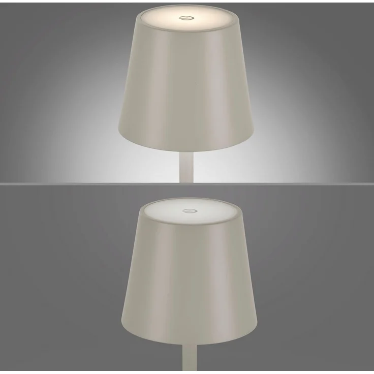 JUST LIGHT LED-Akku-Tischleuchte 19250-40 grau-beige, 2,5 W, 320 lm, 3000 K, IP54 – Bild 8