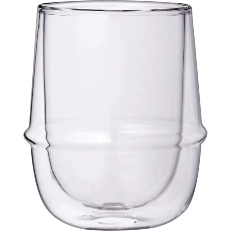 Kinto Kronos Glas doppelwandig Kaffee Tasse