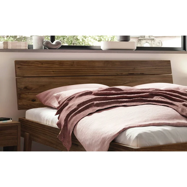 Hasena Massivholzbett Imperia Trento Nussbaum geölt 100x210 cm, Komforthöhe 25 cm – Trento – Bild 3