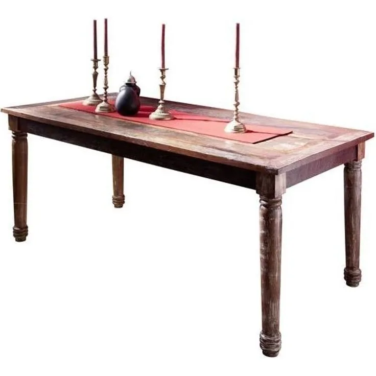 Esstisch Altholz 100x80x76 mehrfarbig lackiert FABLE #25