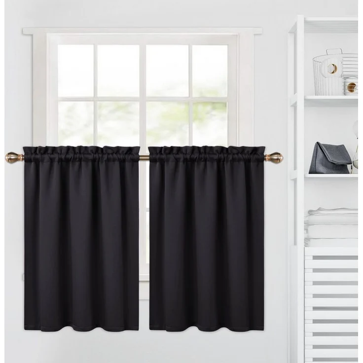 GarveeMore Verdunkelungsvorhang Blickdichte Verdunkelungs‑Valance aus 230GSM Mikrofaser, wärme (2 St), Waschmaschinenfest & farbbeständig für langjährige Nutzung – Bild 4