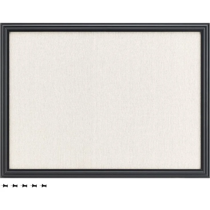 Navaris Memoboard Memoboard mit Leinenoberfläche - 58x43cm - inkl. Stecknadeln, (1-tlg) – Bild 5