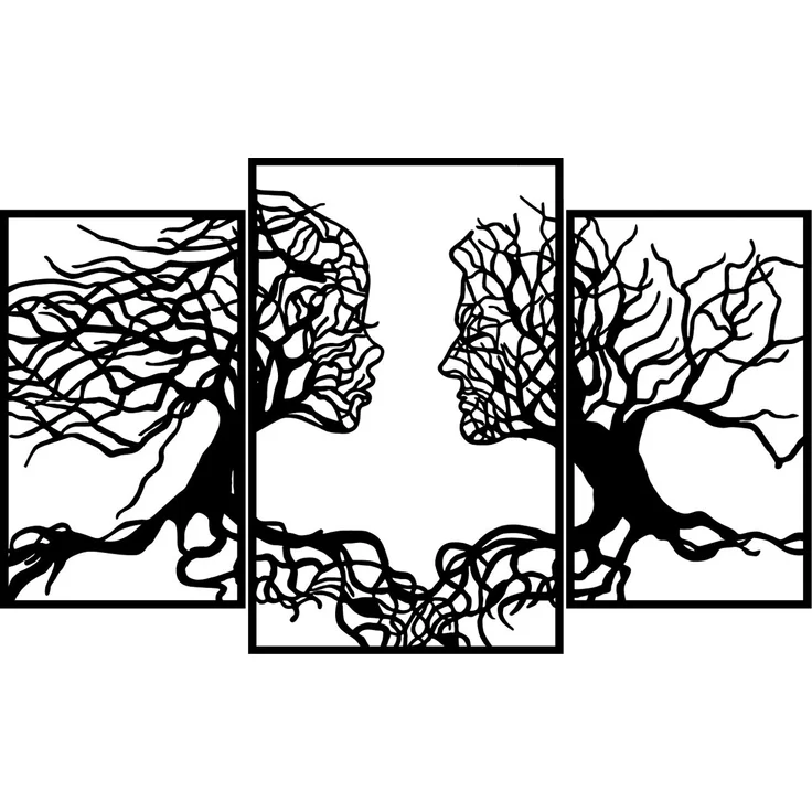 Wallity Wanddekoobjekt 100% METAL (Thickness: 1,2mm), 116 x 71 cm Z1114 – Bild 7