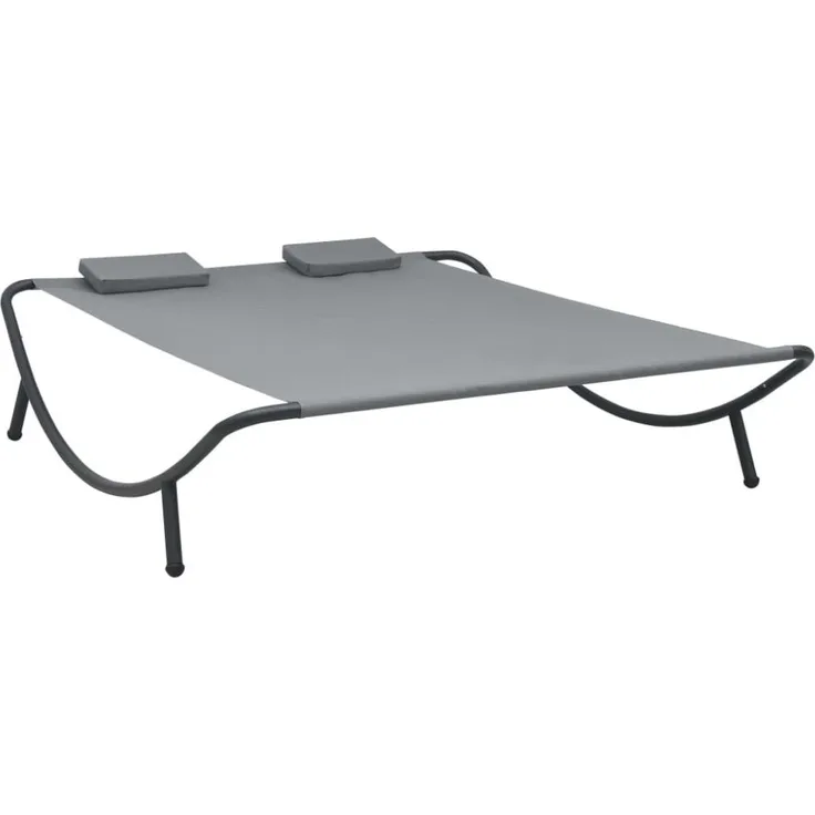 vidaXL Sonnenliege Stoff Anthrazit 48076