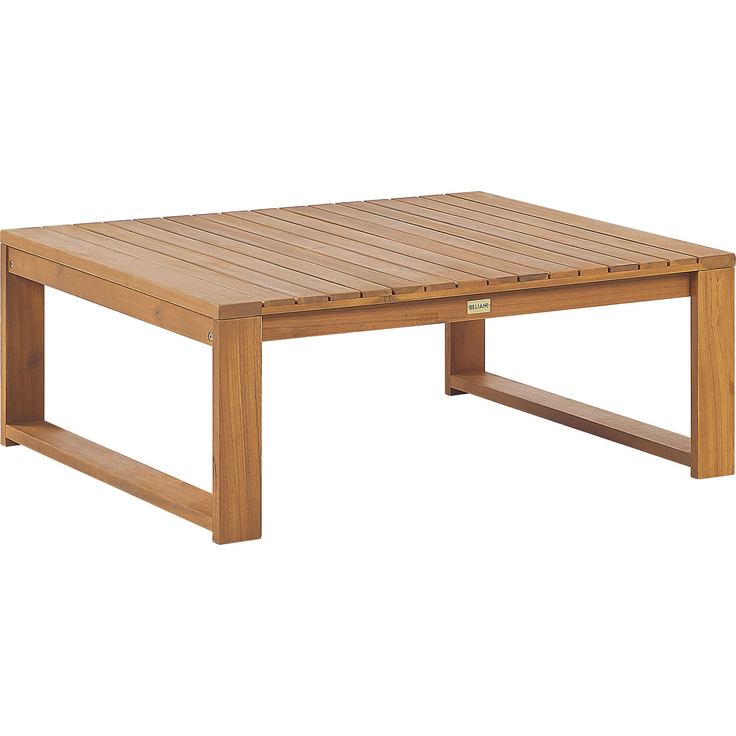 Beliani 'TIMOR' Gartentisch, Heller Holzfarbton