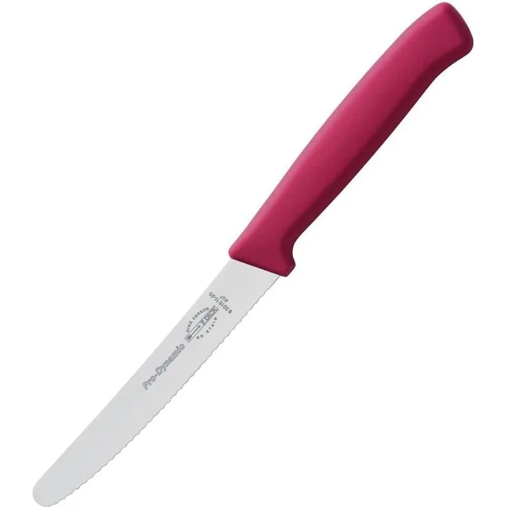 F. DICK ProDynamic Allzweckmesser 11 cm Wellenschliff Küchenmesser pink