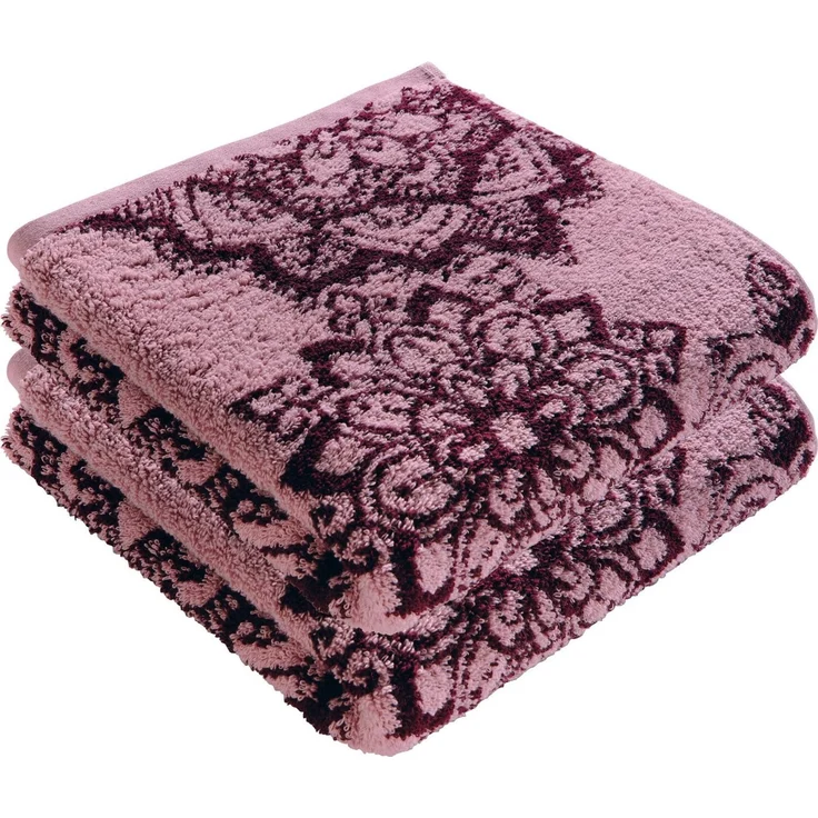Erwin Müller Duschtuch Duschtuch "Mandala" 2er-Pack, Frottier/Jacquard, Walk-Frottier Motiv – Bild 1