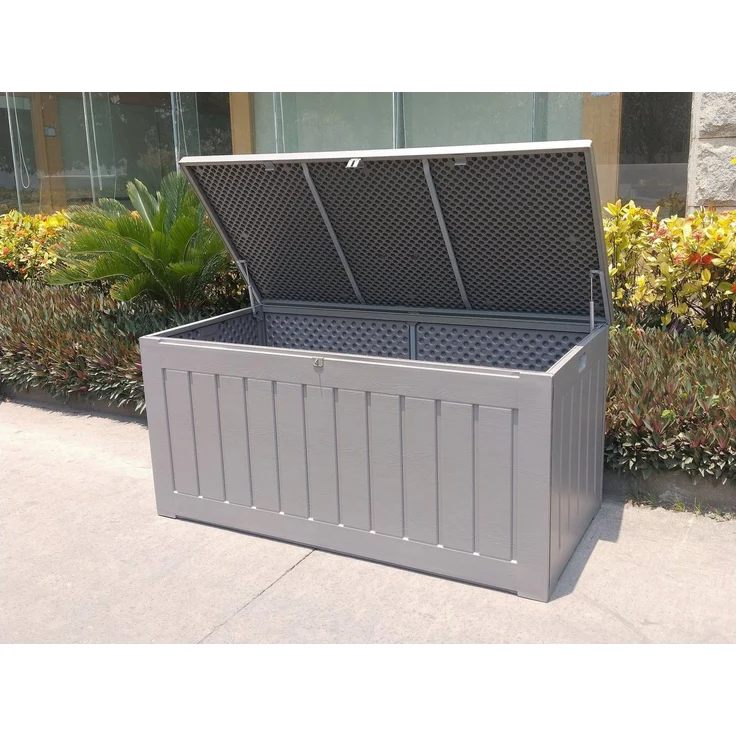 Garden Impressions JERSEY Auflagenbox Kissenbox Aufbewahrungsbox grau 830L – Bild 1
