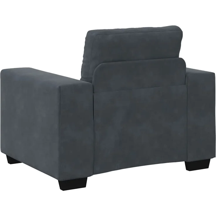 vidaXL Sessel Dunkelgrau 100x78x80 cm Samt 4105099 – Bild 6