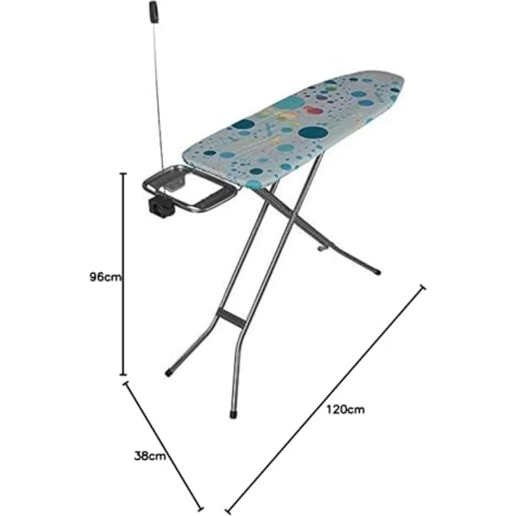 Vileda 163316, Bügelbrett in Originalgröße, Baumwolle, Mehrfarbig, Abbildung, Kein Muster, 1200x380 mm – Bild 6