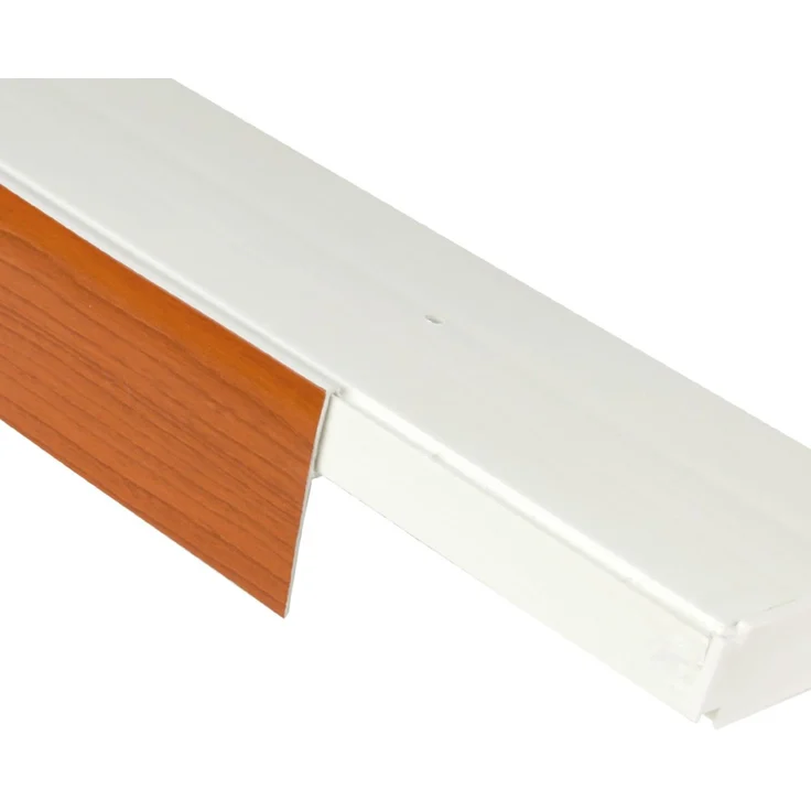 Bestlivings 1-3 Läufige Vorhangschiene mit Innenlauf aus Kunststoff und Kunststoff Blende Kirschbaum 420cm 3-läufig – Bild 3