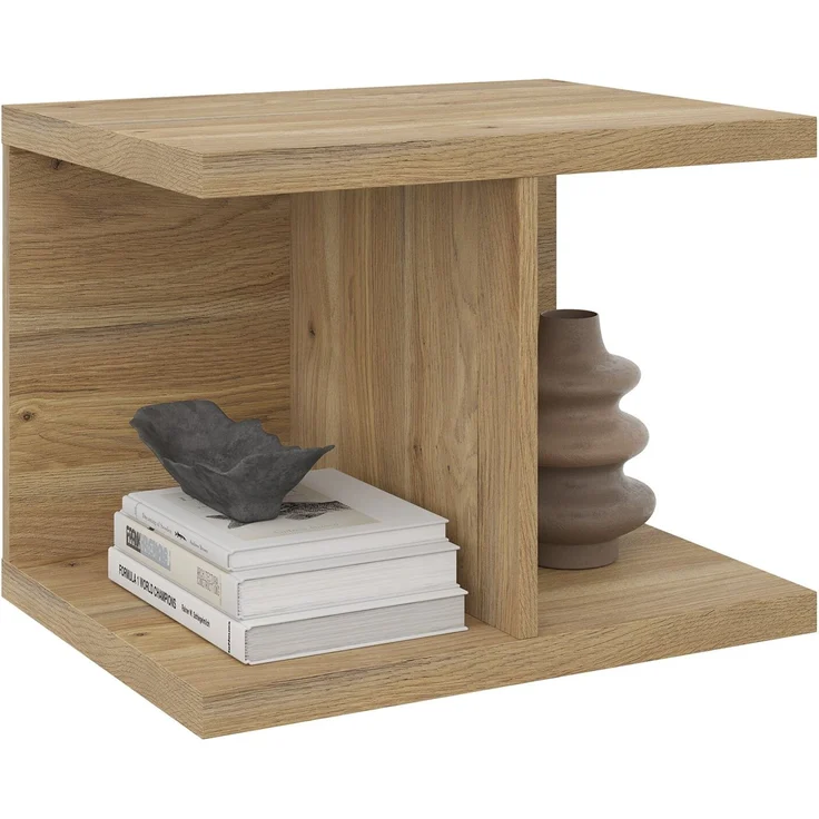 Carryhome 'TINO OFFICE' Aufsatzregal schmal, MDF Eiche, 52.6 x 40.4 x 40.3 cm, 2 Fächer – Bild 3