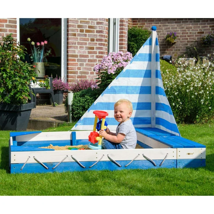 dobar Sandkastenschiff Maritime Blau und Weiß 446252 – Bild 4