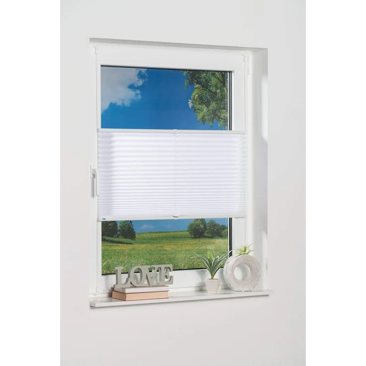 K-home 421614-40 Klemmfix-Plissee, Weiß, 30x130 cm – Bild 2