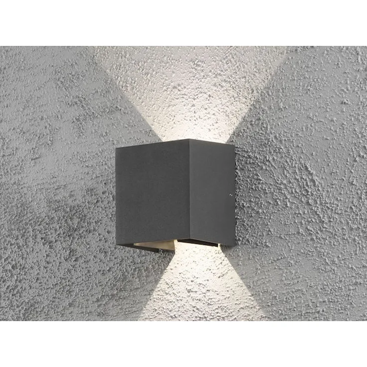 KONSTSMIDE No. 7959-370 Aussenwandleuchte Cremona 2x High Power LED 3000 K 6W Anthrazit