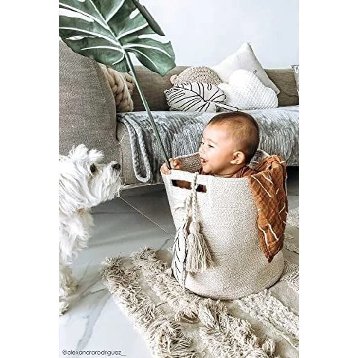 Lorena Canals Leaf Aufbewahrungskorb Beige – Bild 2