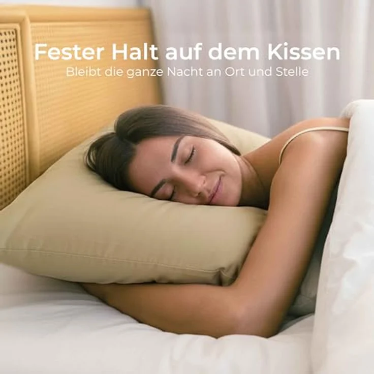 Kissenbezug 30x50 Renforcé Baumwolle (2er-Set) - Beige - Dicht gewebt mit 57 Fäden/cm² - Kissenbezug 50x30 - Oeko Tex Zertifiziert - Dreamzie – Bild 8